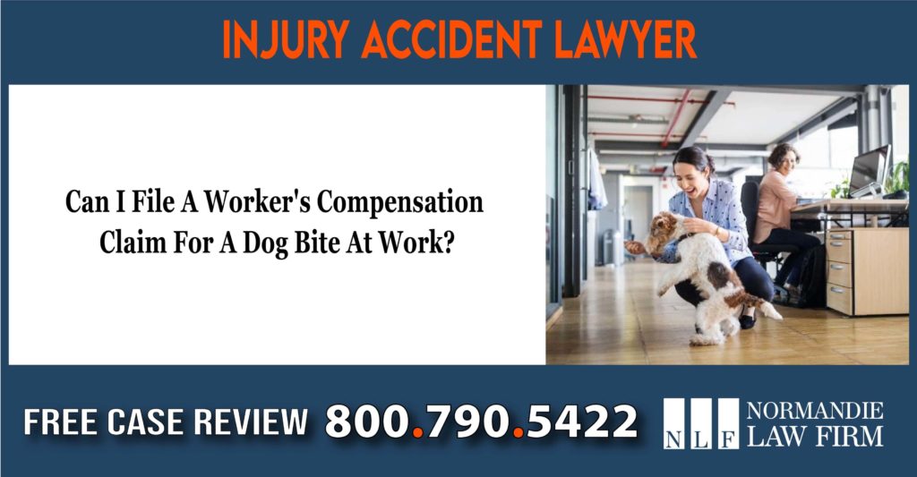 Can I File A Worker's Compensation Claim For A Dog Bite At Work lawyer attorney sue lawsuit