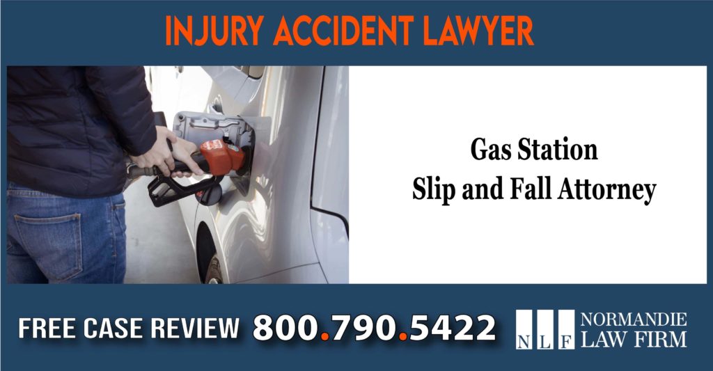 Gas Station Slip and Fall Attorney compensation lawsuit lawyer attorney sue