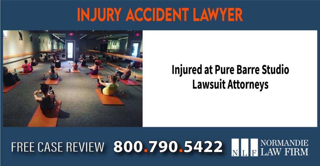 Injured at Pure Barre Studio Lawsuit Attorneys attorney compensation lawsuit sue