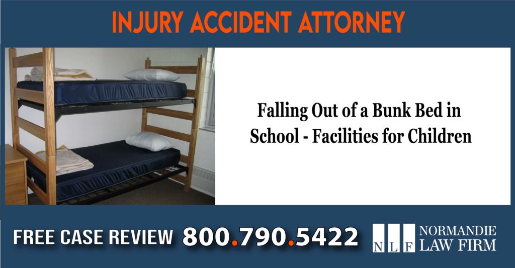 Falling Out of a Bunk Bed in School - Facilities for Children - Injury Lawsuit Attorney