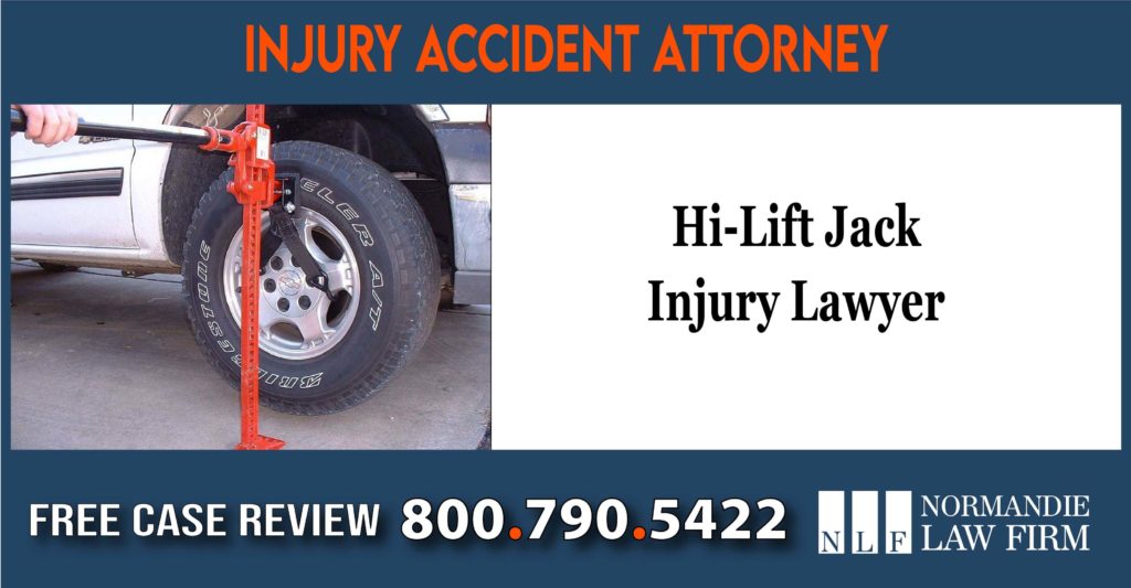 Hi-Lift Jack Injury Lawyer attorney sue compensation liability