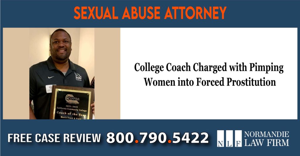 College Coach Charged with Pimping Women into Forced Prostitution lawyer attorney sue lawsuit