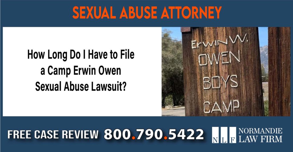 How Long Do I Have to File a Camp Erwin Owen Sexual Abuse Lawsuit sue compensation incident