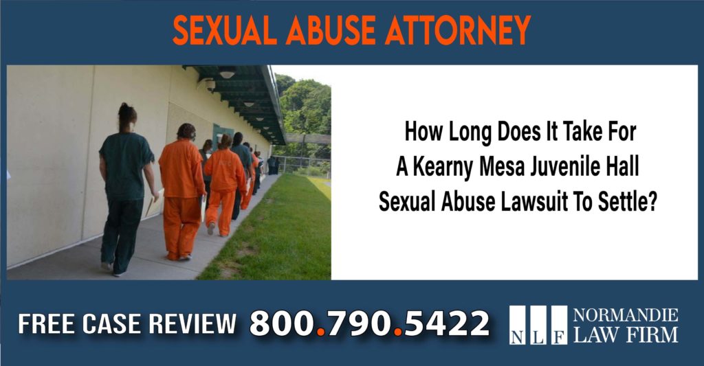 How Long Does It Take For A Kearny Mesa Juvenile Hall Sexual Abuse Lawsuit To Settle lawyer attorney sue