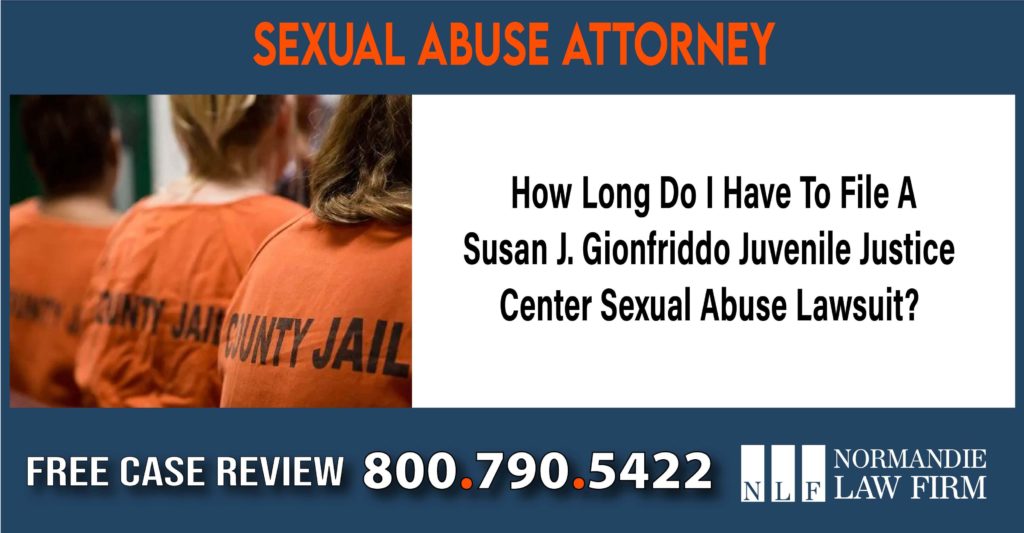 Susan J. Gionfriddo Juvenile Justice Center sexual abuse lawyer attorney sue lawsuit