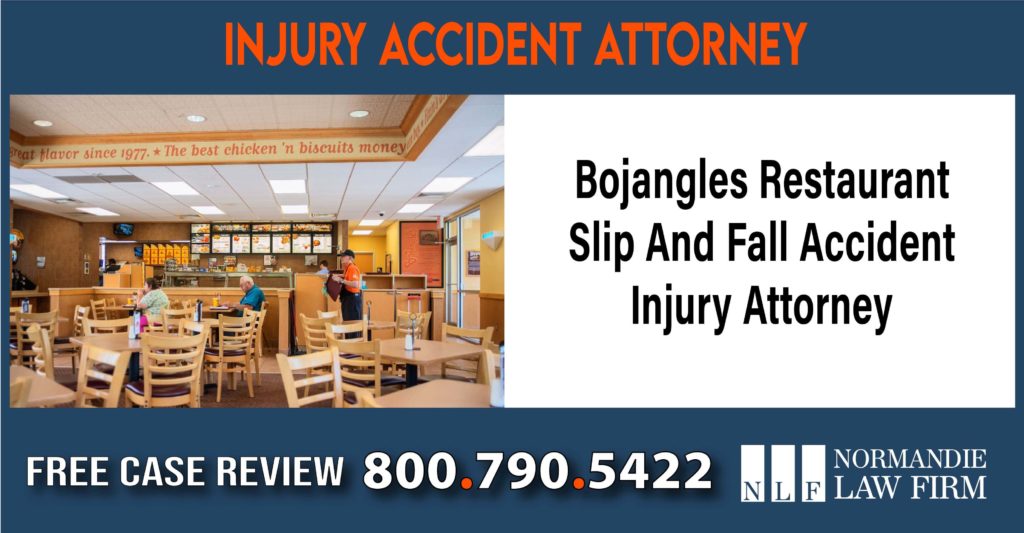 Bojangles Restaurant Slip And Fall Accident Injury Attorney sue compensation incident liability