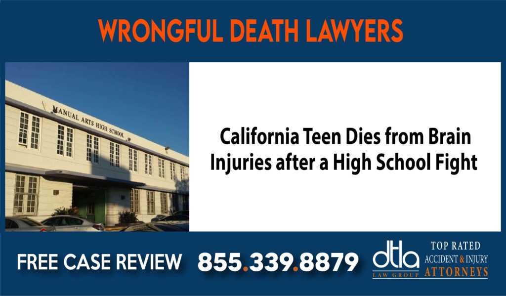California Teen Dies from Brain Injuries after a High School Fight – School Assault Wrongful Death Lawyers