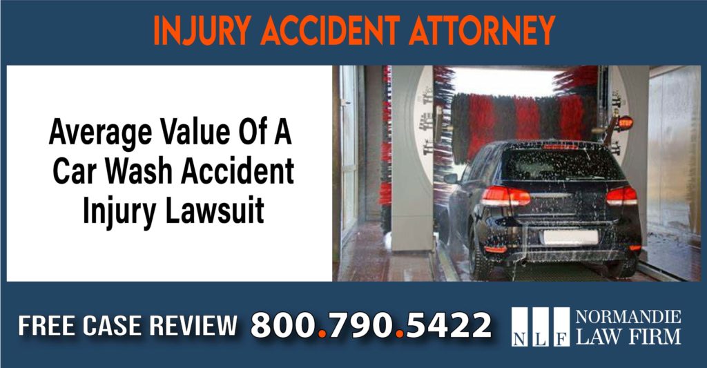 Average Value Of A Car Wash Accident Injury Lawsuit liability attorney lawyer sue compensation