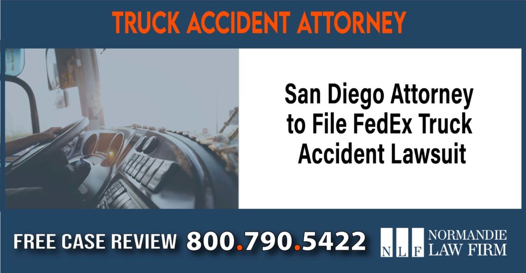 San Diego Attorney to File FedEx Truck Accident Lawsuit sue compensation incident liability
