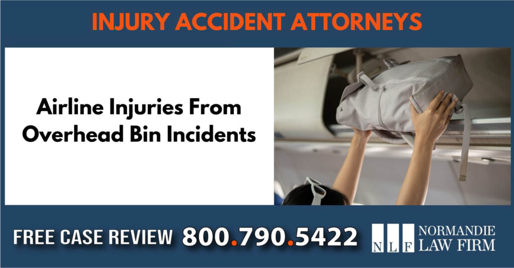 Airline Injuries From Overhead Bin Incidents sue liability incident compensation