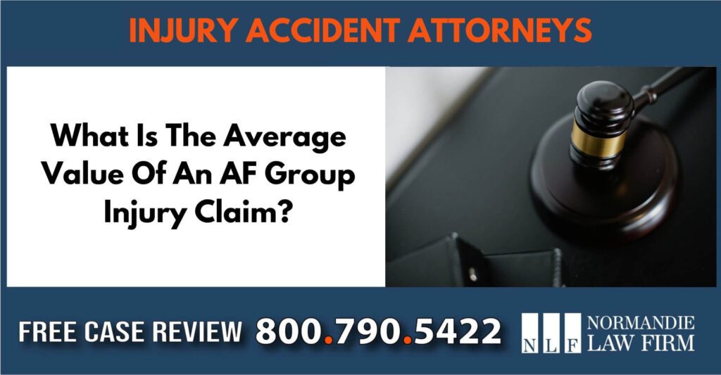 What Is The Average Value Of An AF Group Injury Claim sue liability lawyer attorney help