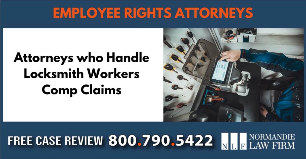 Attorneys who Handle Locksmith Workers Comp Claims sue liable incident compensation employee rights