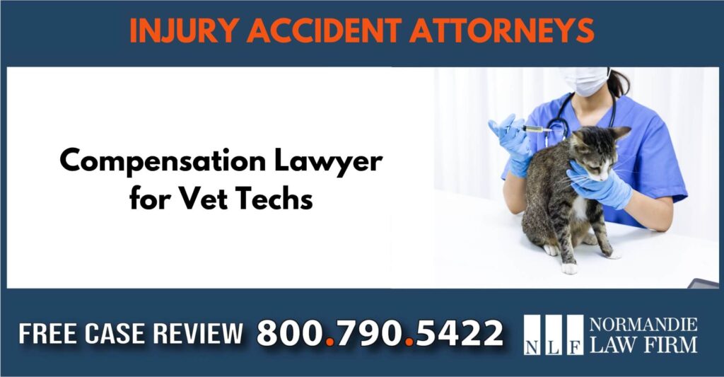Compensation Lawyer for Vet Techs sue liable incident compensation lawyer