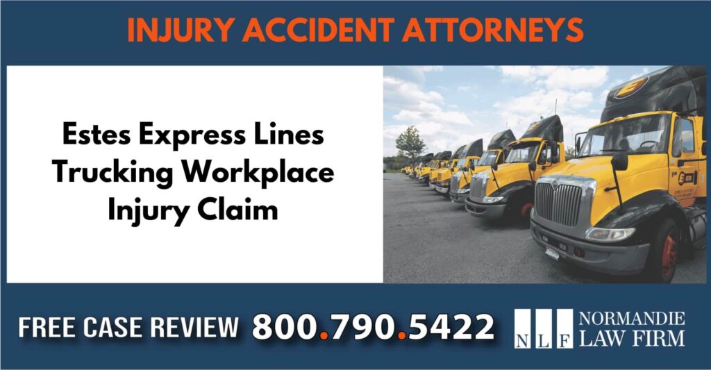 Estes Express Lines Trucking Workplace Injury Claim sue liable incident compensation lawyer