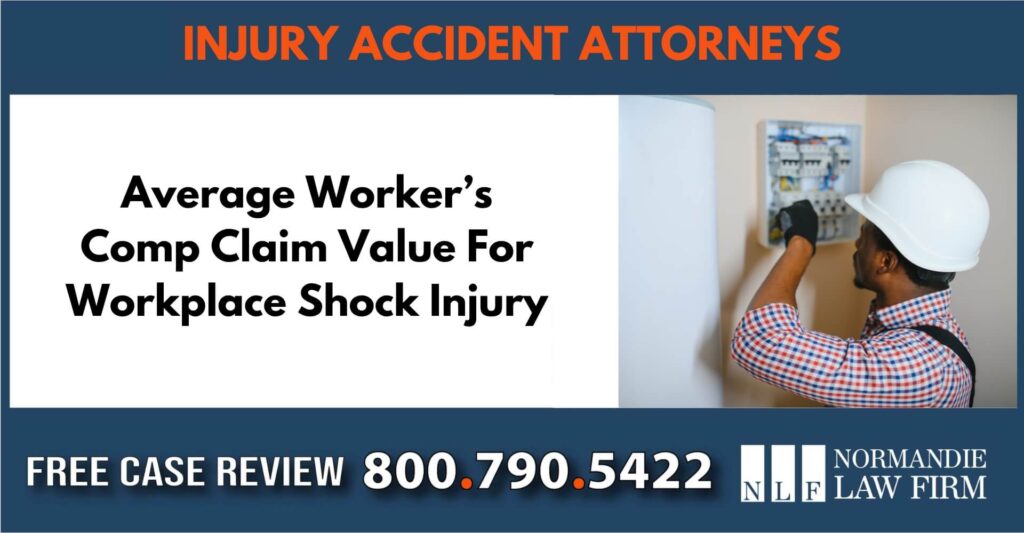 Average Worker’s Comp Claim Value For Workplace Shock Injury sue liable incident compensation lawyer attorney