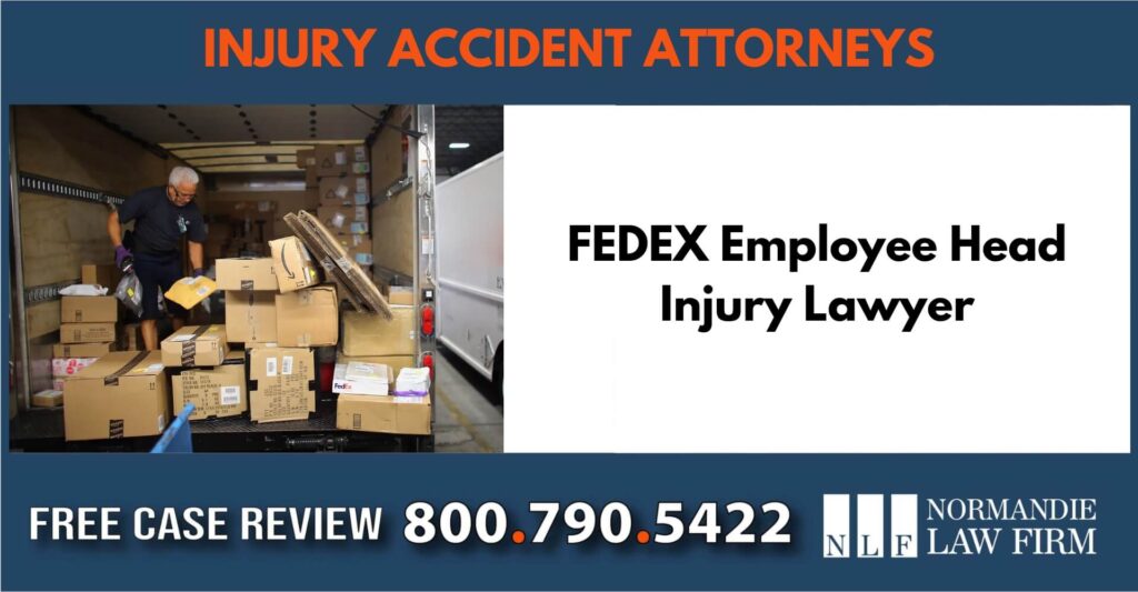 FEDEX Employee Head Injury Lawyer sue liable incident attorney compensation