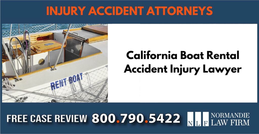 California Boat Rental Accident Injury Lawyer sue liable incident attorney compensation