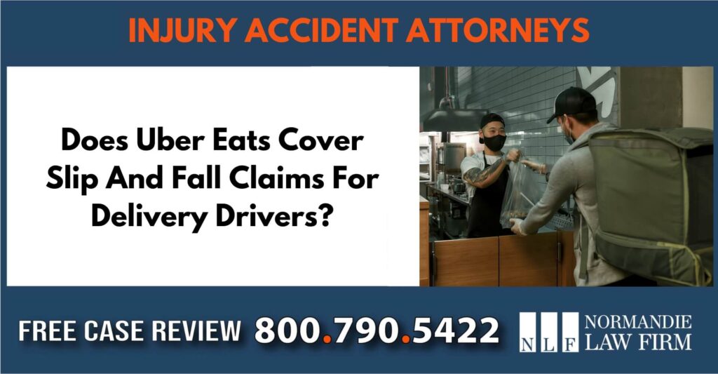 Does Uber Eats Cover Slip And Fall Claims For Delivery Drivers sue liable incident lawyer attorney
