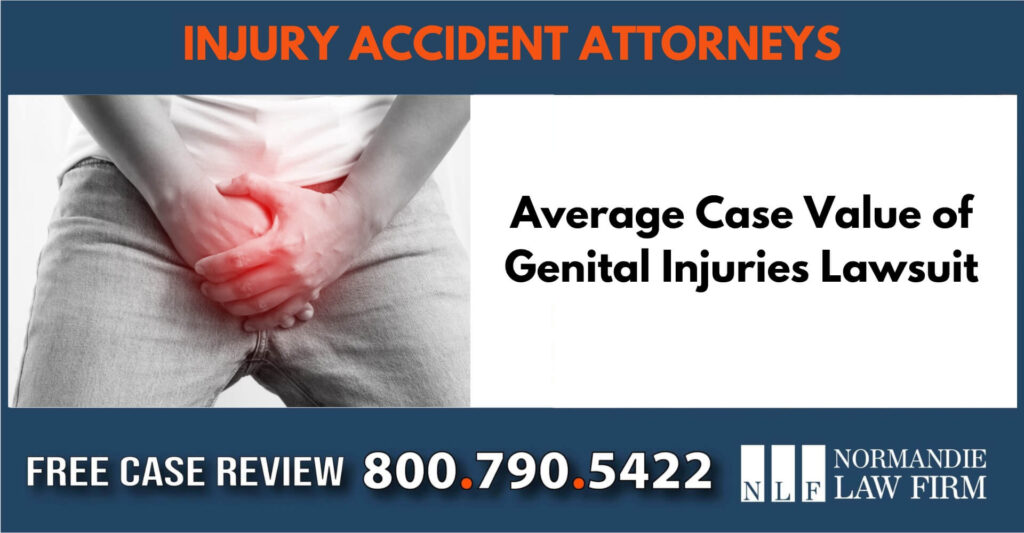 Average Case Value of Genital Injuries Lawsuit sue liable incident compensation lawyer attorney