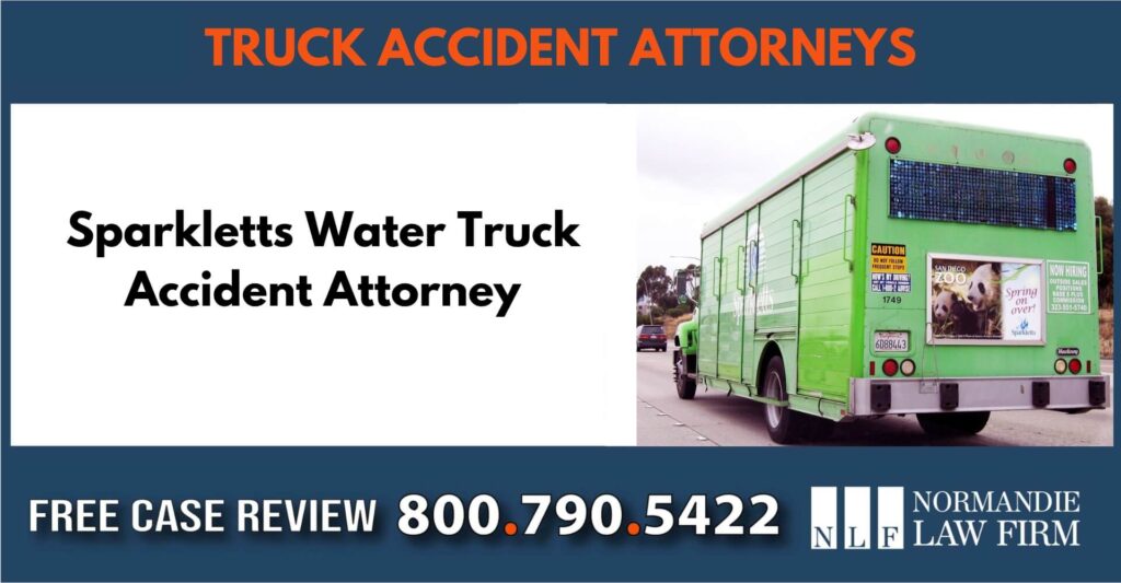 Sparkletts Water Truck Accident Attorney sue liable incident lawyer