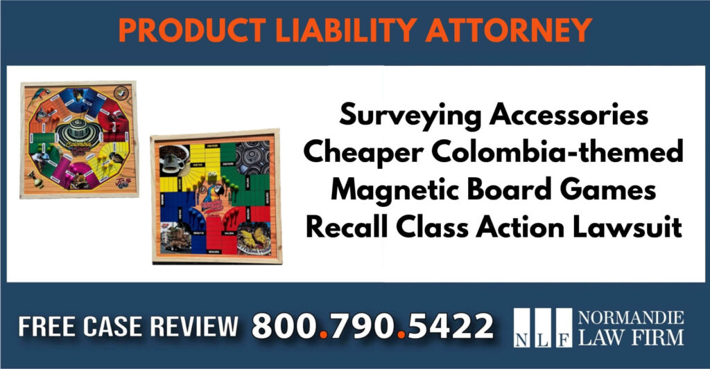 Surveying Accessories Cheaper Colombia-themed Magnetic Board Games sue recall lawyer attorney