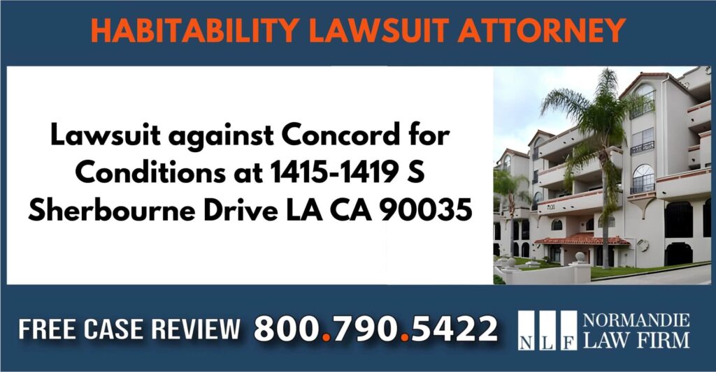 1415-1419 S Sherbourne Drive LA CA 90035 sue liable lawyer attorney