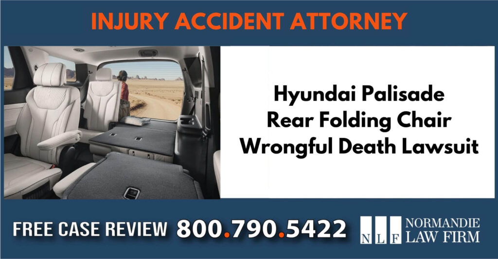 Hyundai palisade rear folding chair wrongful death lawyer attorney