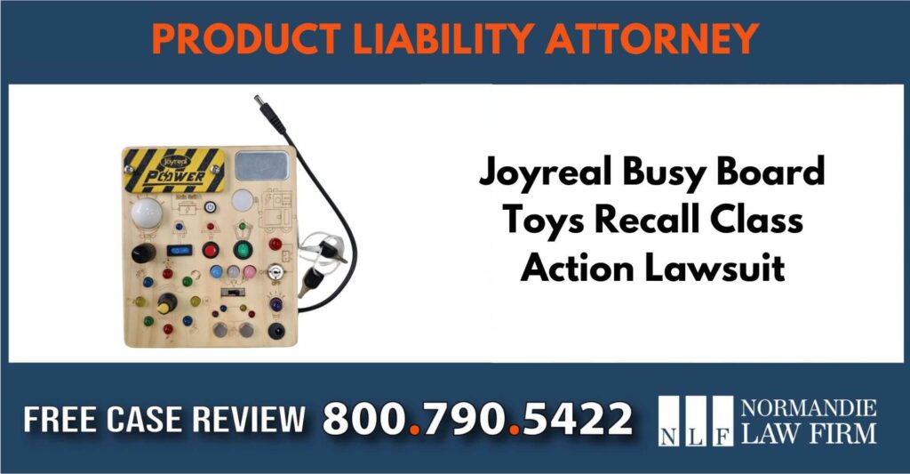 Joyreal Busy Board Toys Recall Class Action Lawsuit incident sue compensation lawsuit lawyer