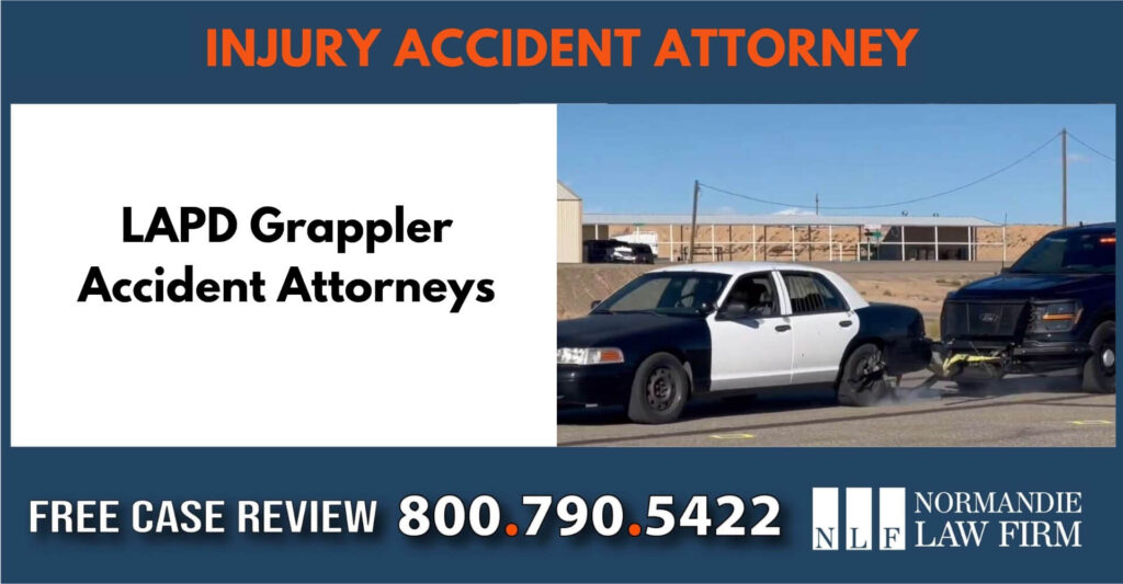 LAPD Grappler Accident Attorneys sue liable incident lawyer compensation