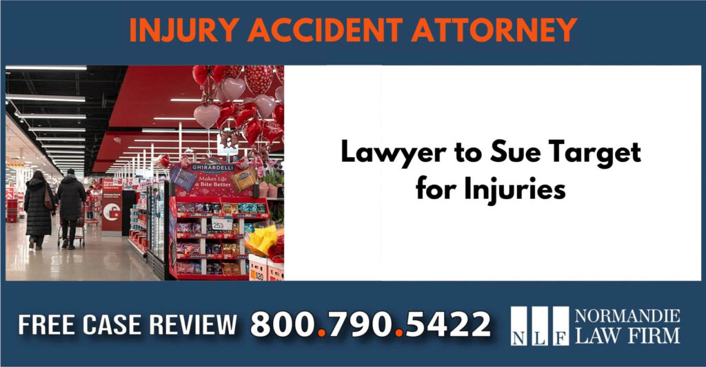 Lawyer to Sue Target for Injuries sue compensation slip and fall injury accident attorney