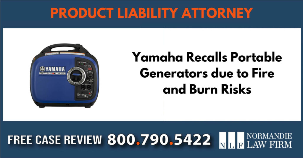Yamaha Recalls Portable Generators due to fire risks lawyer attorney compensation incident