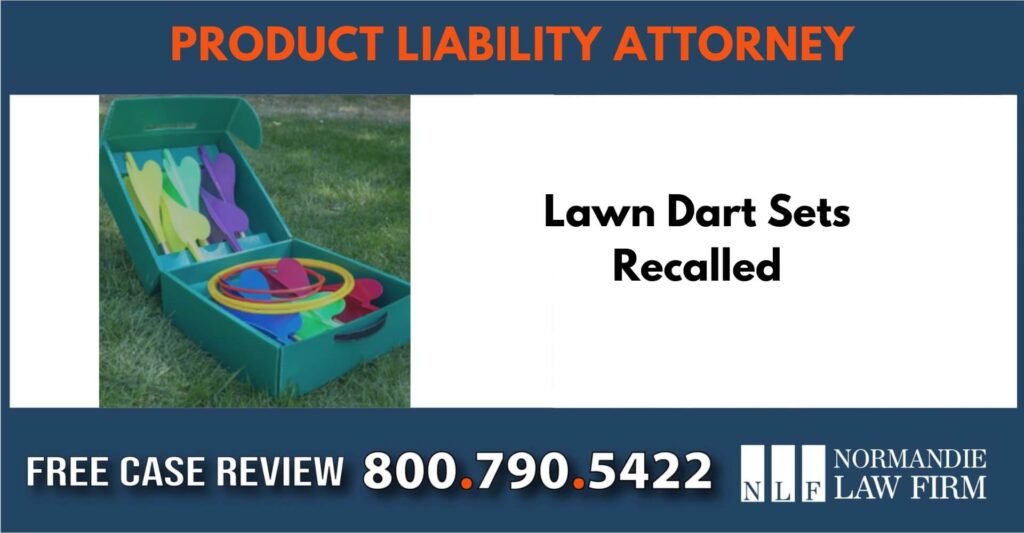 Lawn Dart Sets Recalled sue liability lawyer attorney compensation incident