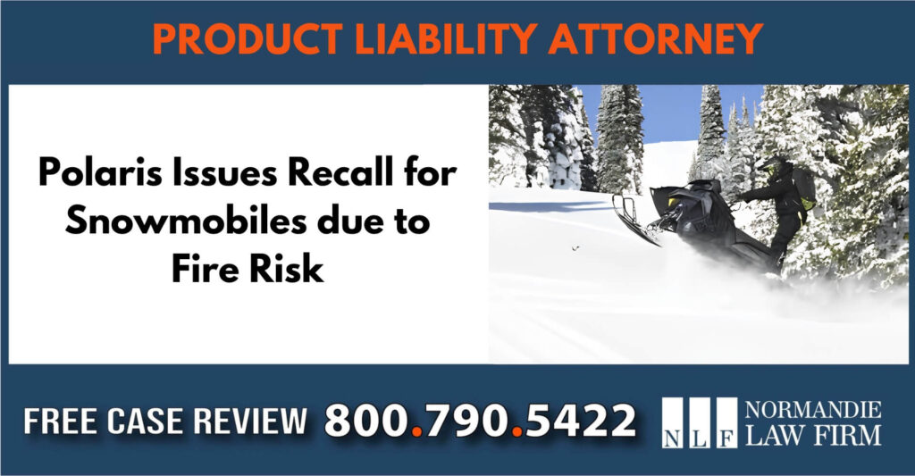 Polaris Issues Recall for Snowmobiles sue liable incident compensation lawyer attorney