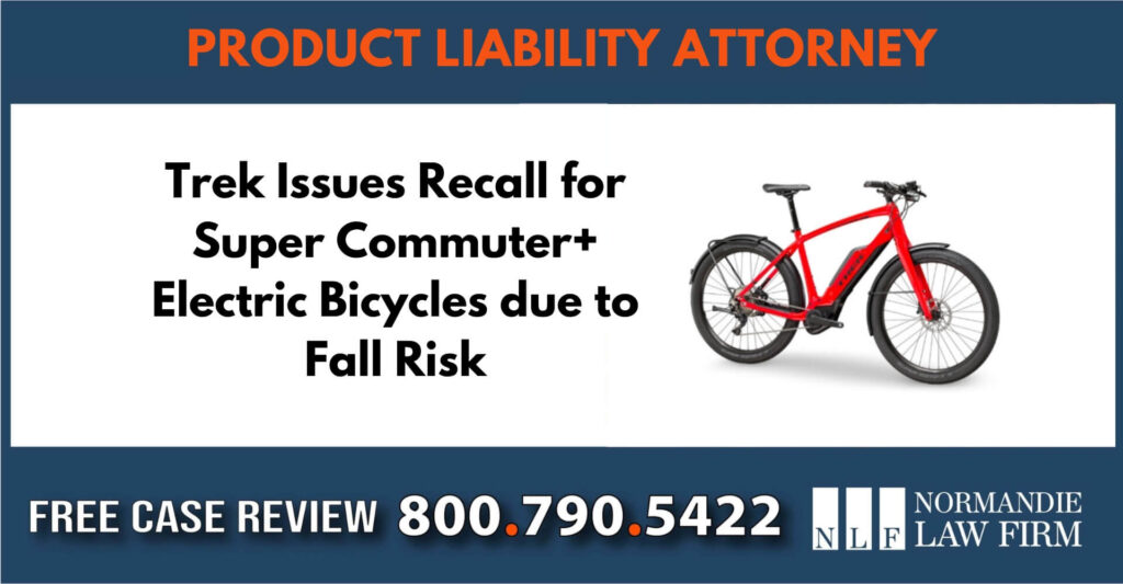 Trek Issues Recall for Super Commuter+ Electric Bicycles due to Fall Risk lawyer attorney sue